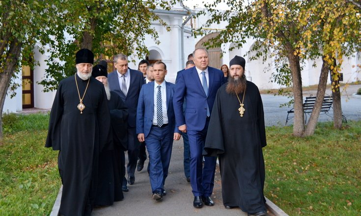 Николай Цуканов посетил Успенский Далматовский мужской монастырь
