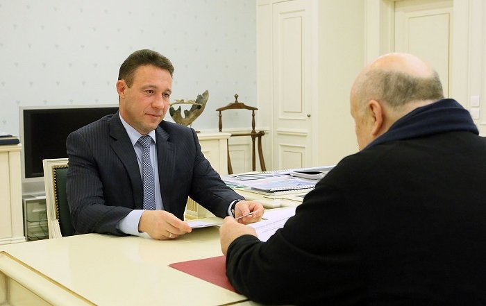 Встреча с председателем Союза театральных деятелей Российской Федерации, народным артистом России Александром Калягиным