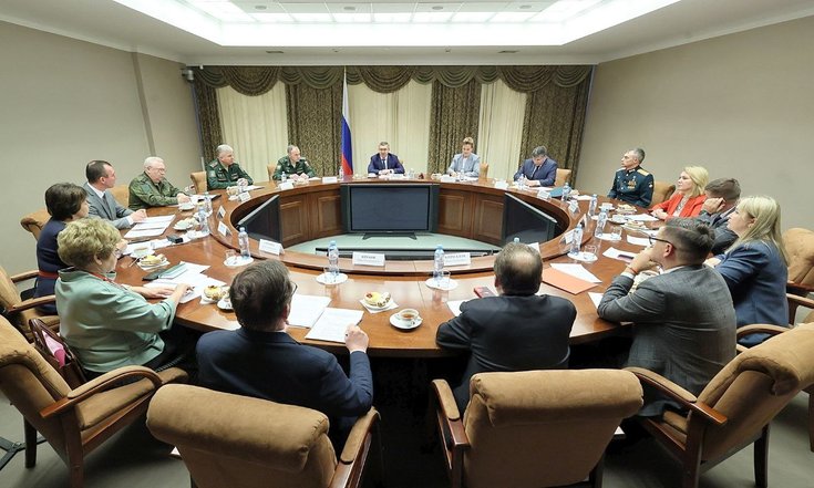 Встреча Владимира Якушева с руководителями  региональных  филиалов Фонда «Защитники Отечества»