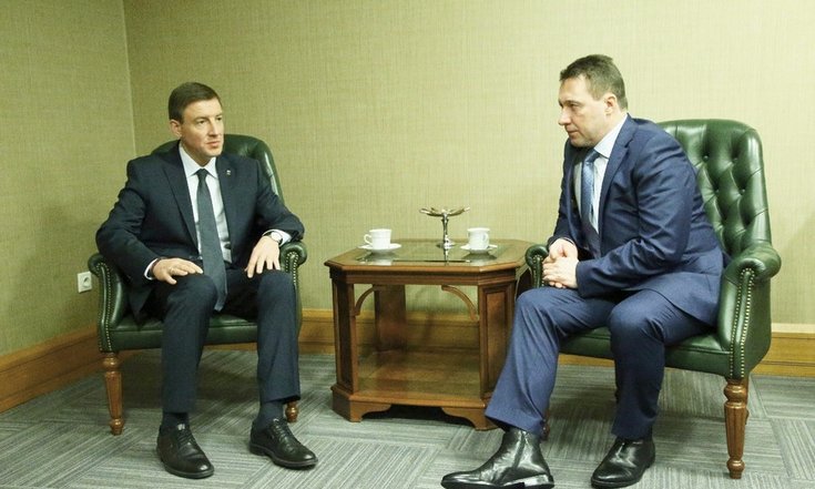 Рабочая встреча Игоря Холманских и Андрея Турчака