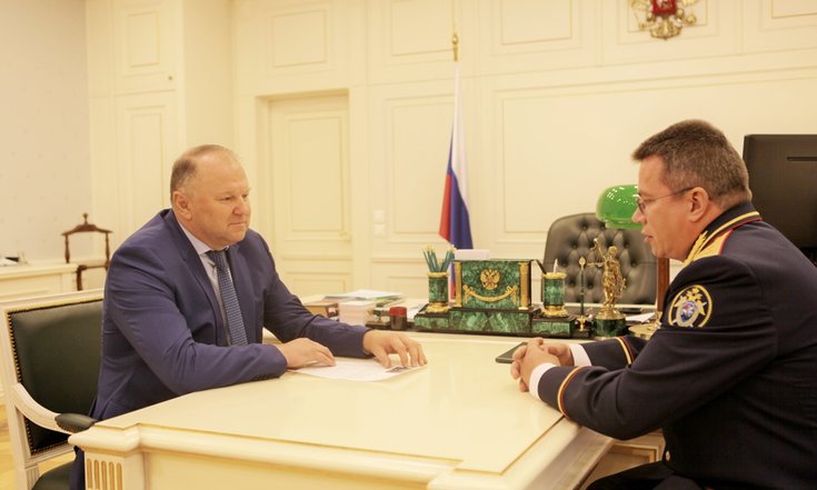 Рабочая встреча с Петром Решетниковым