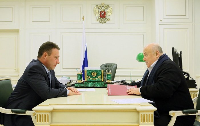 Встреча с председателем Союза театральных деятелей Российской Федерации, народным артистом России Александром Калягиным