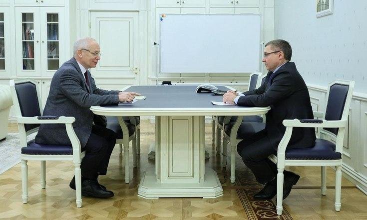 Встреча с главой Уральского ГУ Банка России Рустэмом Мардановым