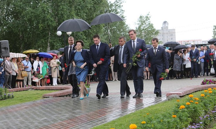 Митинг памяти первого мэра Нефтеюганска Петухова В.А.