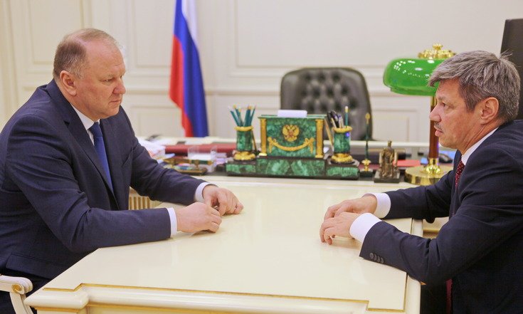 Рабочая встреча с председателем «Федерации профсоюзов Свердловской области» Андреем Ветлужских