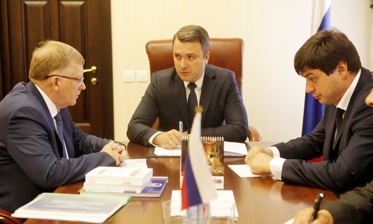 Встреча с ректором Южно-Уральского государственного университета Александром Шестаковым