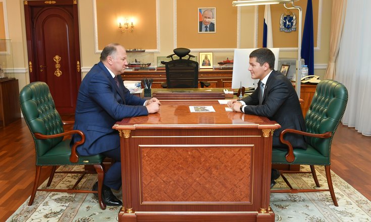 Рабочая встреча Николая Цуканова с губернатором Ямала Дмитрием Артюховым