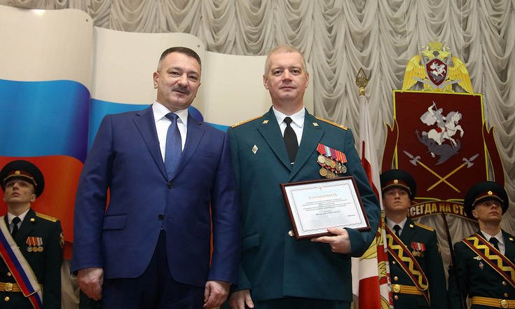 Торжественное собрание, посвященное Дню войск национальной гвардии Российской Федерации