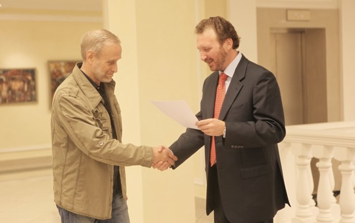 Выставка была посвящена 70-летию Тюменского отделения Союза художников России.