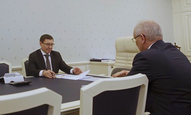 Рабочая встреча с Рустэмом Мардановым