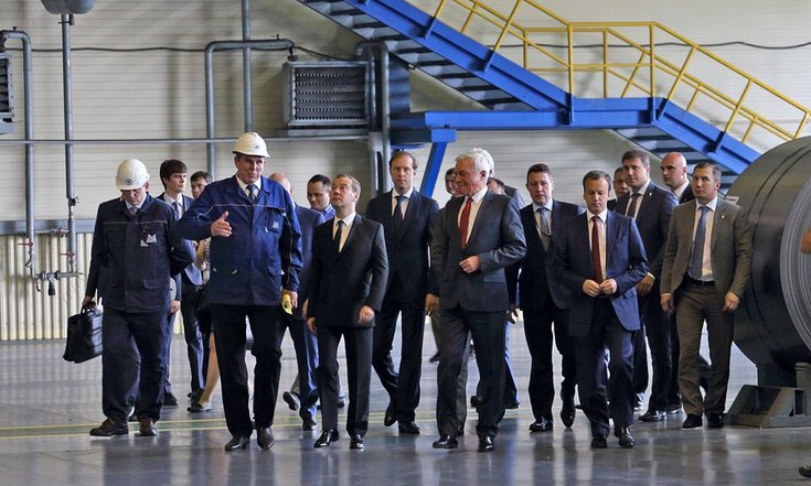 Председатель Правительства Российской Федерации Дмитрий Медведев посетил Магнитогорский металлургический комбинат