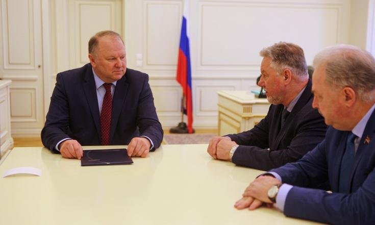 Николай Цуканов провел рабочую встречу с директором Российского Федерального Ядерного Центра Михаилом Железновым