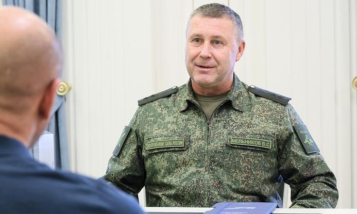 Встреча с командующим 14-й армией ВВС и ПВО Владимиром Мельниковым