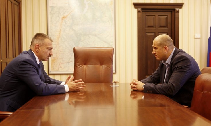 Рабочая встреча с Сергеем Кададовым