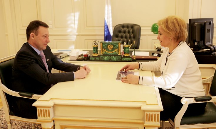 Рабочая встреча с председателем Российского общества «Знание» Любовью Духаниной