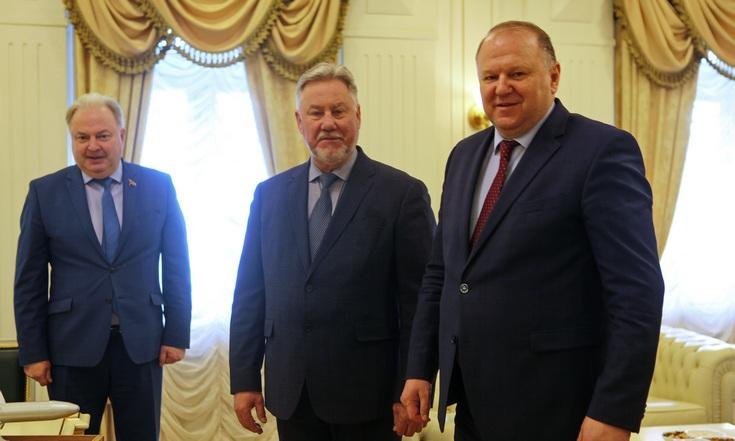 Николай Цуканов провел рабочую встречу с директором Российского Федерального Ядерного Центра Михаилом Железновым