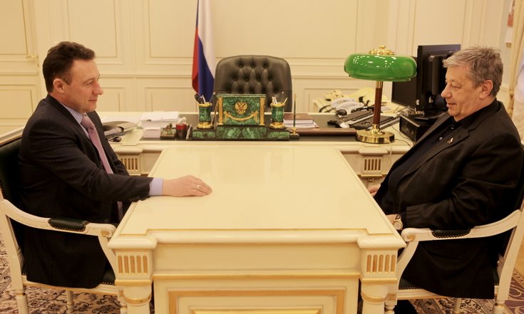 Рабочая встреча с Аркадием Чернецким