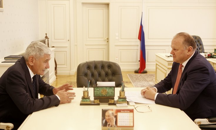 Николай Цуканов провел рабочую встречу с заместителем Директора Федеральной службы по финансовому мониторингу Владимиром Глотовым