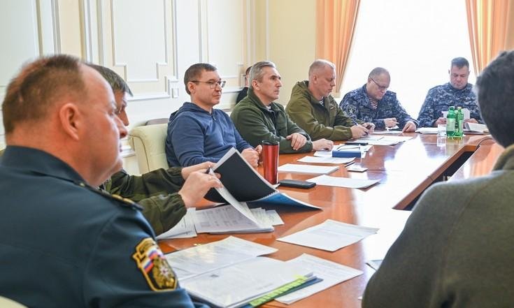 Оперативное совещание по подготовке к паводку в Тюменской области