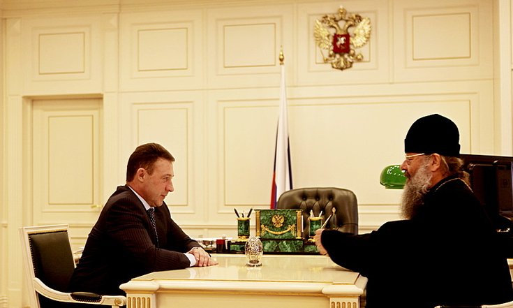 Рабочая встреча с митрополитом Екатеринбургским и Верхотурским Кириллом
