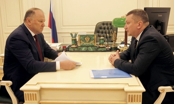Николай Цуканов провел рабочую встречу с начальником Главного управления Министерства юстиции России по Свердловской области Дмитрием Павиным