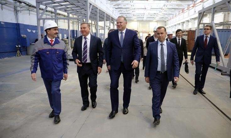 Николай Цуканов вместе с временно исполняющим обязанности губернатора Курганской области Вадимом Шумковым посетили индустриальный парк