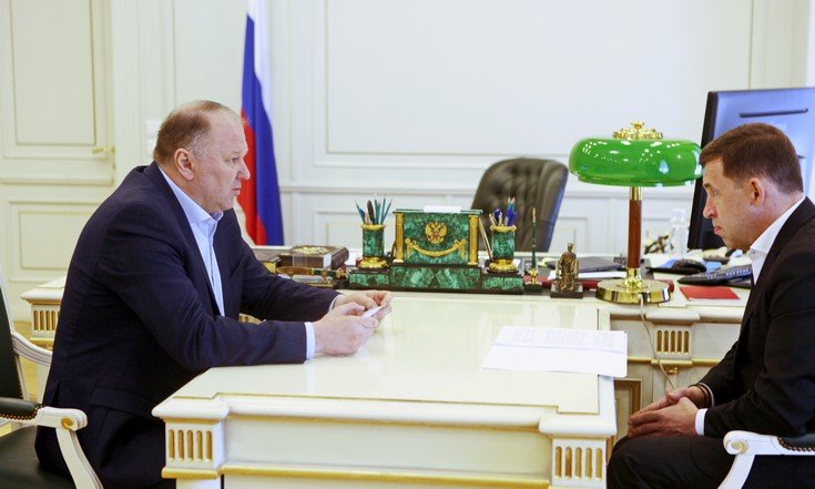 Николай Цуканов встретился с губернатором Свердловской области Евгением Куйвашевым